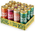 12-pack of bee pop cans in various flavors with a colorful box.